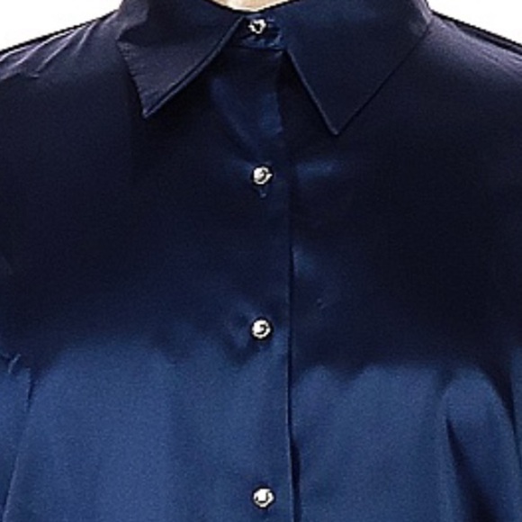 satin finish button down - Picture 5 of 5